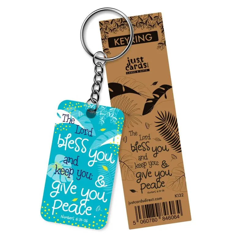 The Lord Bless You Keyring - Teal