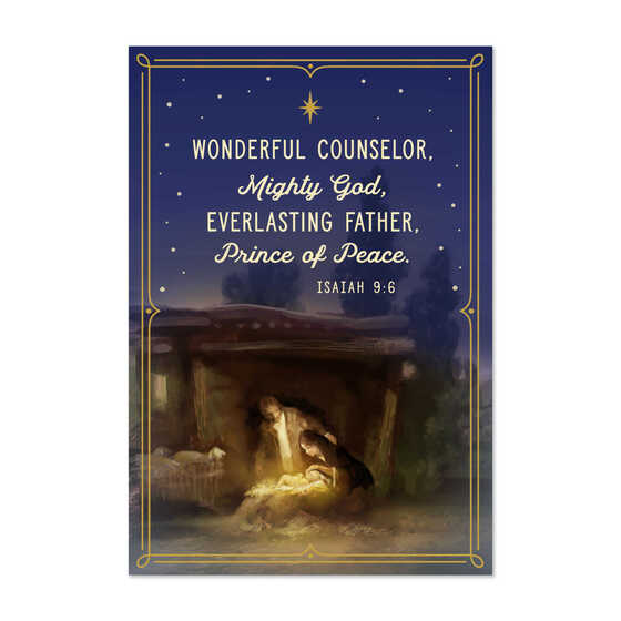 Wonderful Counselor - Dayspring Christmas Cards - Box of 16