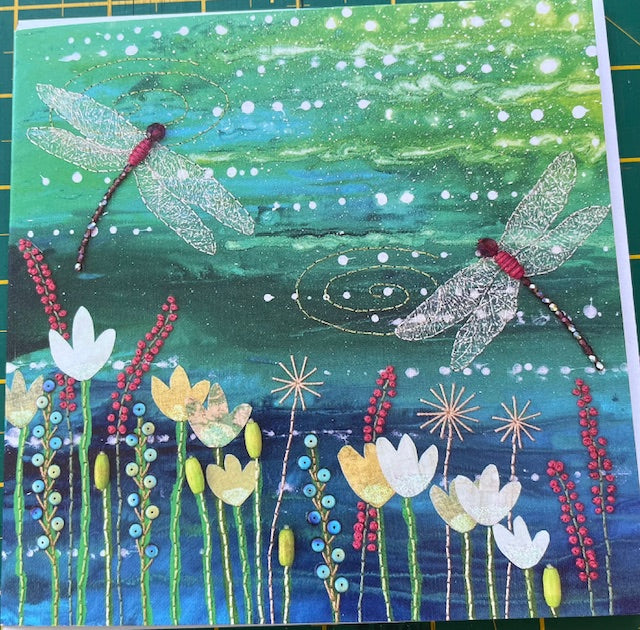 Greetings Card - Blank - Dragonflies
