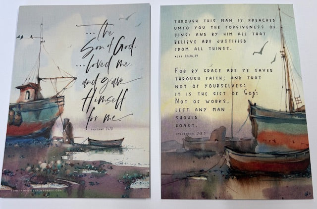 A6 Double Sided Encouragement Card - the Son of God loved me