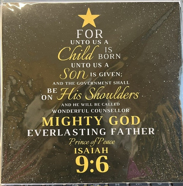 Tree- Isaiah 9 v 6 - Christmas Cards - Foodbank