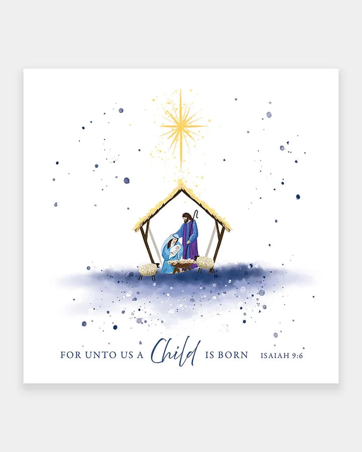 Watercolour Nativity - Christmas Cards Leprosy Mission