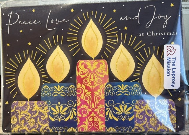 Leprosy Mission Christmas Cards - Peace. Love and Joy - Pack of 10