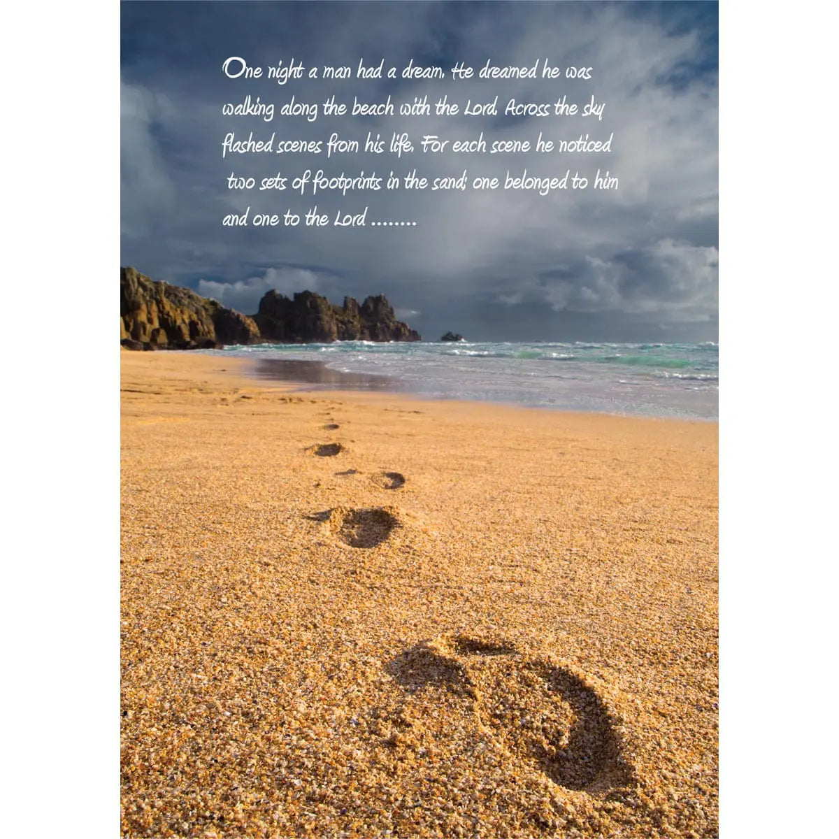 Footprints Greeting Card