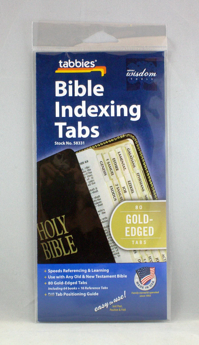 Bible Indexing Tabs - Gold