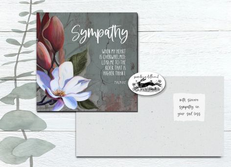 Sympathy - Magnolia - Sympathy Card