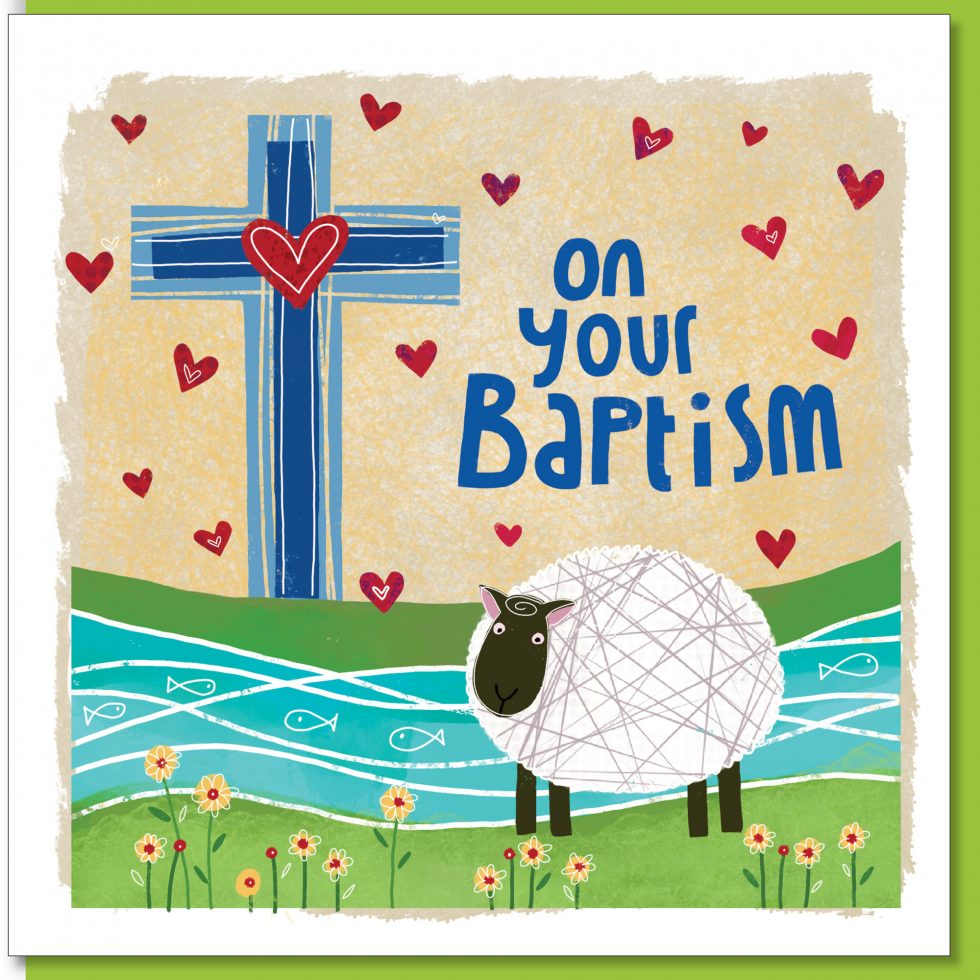Sheep Baptism Card
