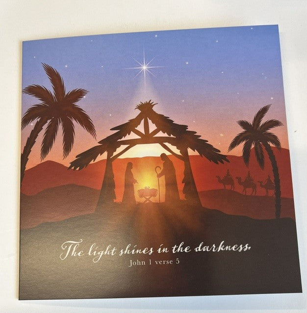 Stable - The light shines in the Darkness - Compassion Christmas Cards