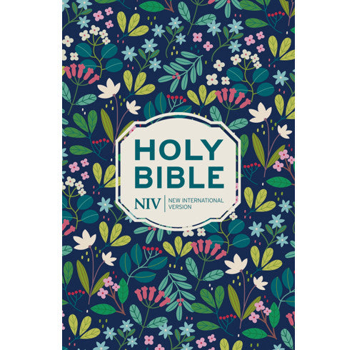 NIV Pocket Floral Hardback Bible