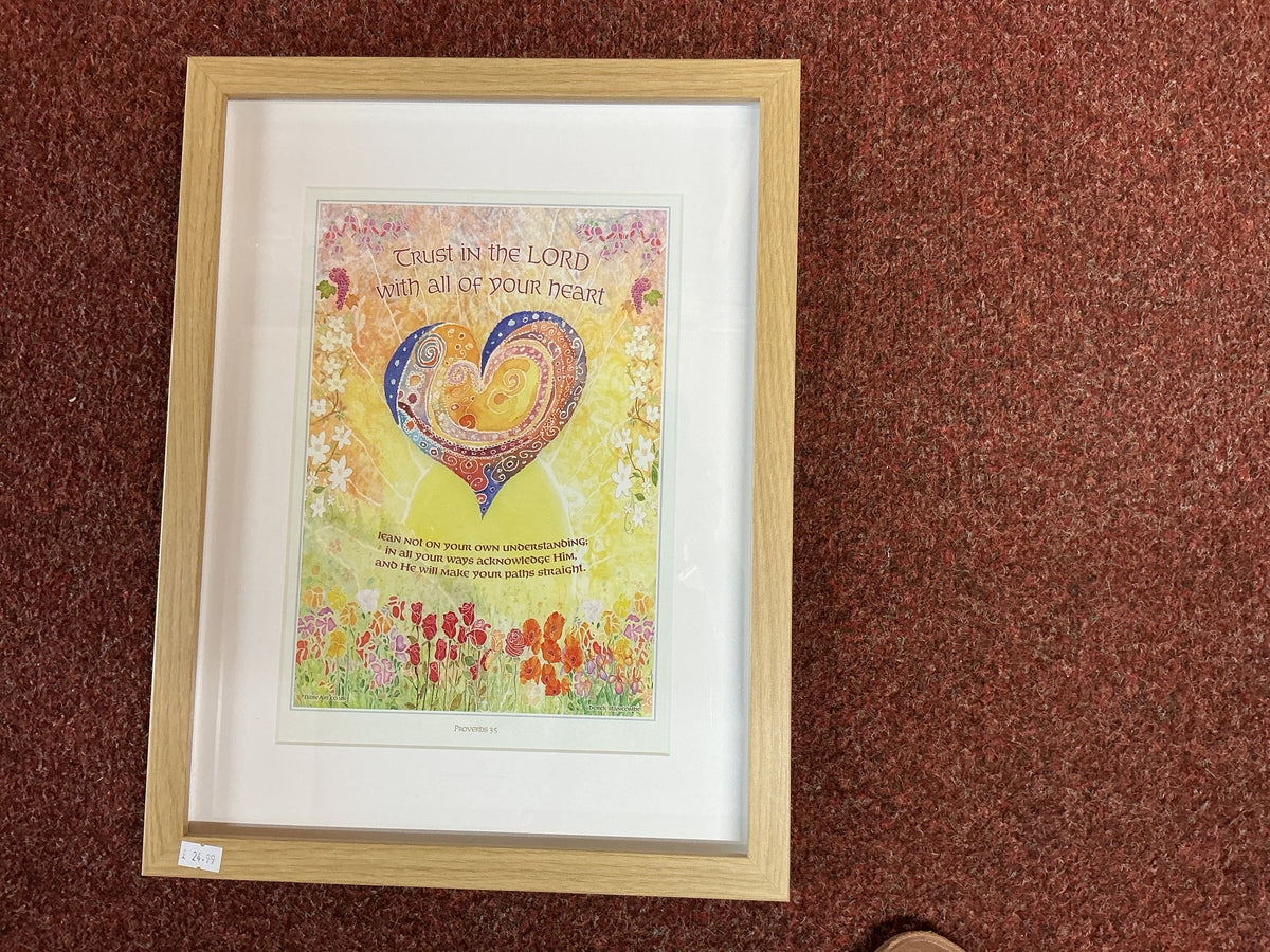 Trust in The Lord Framed Print