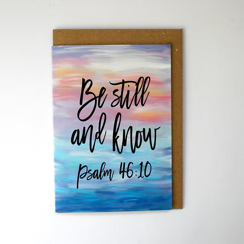 Be Still and Know A6 blank Card - GAMH02