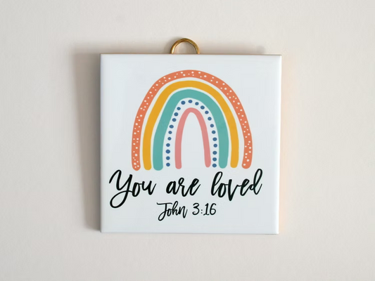 You Are Loved Ceramic Tile/Wall Plaque - GAMH04