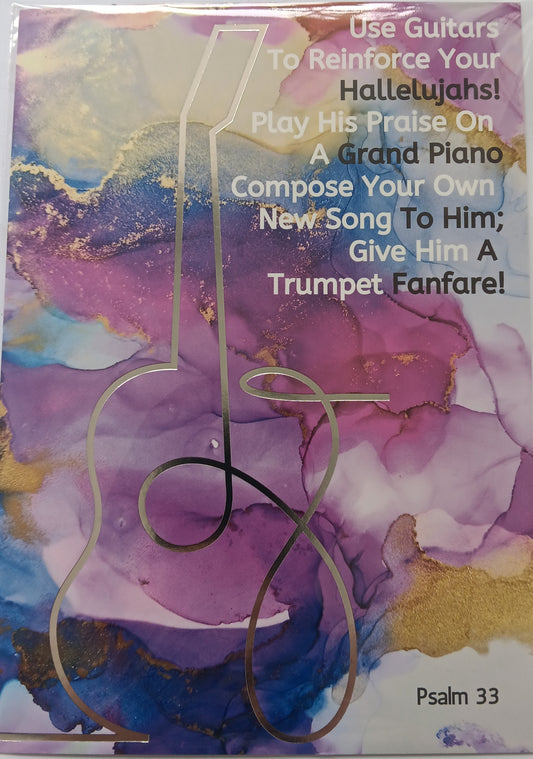 Use Guitars To Reinforce Your Hallelujahs! - Card