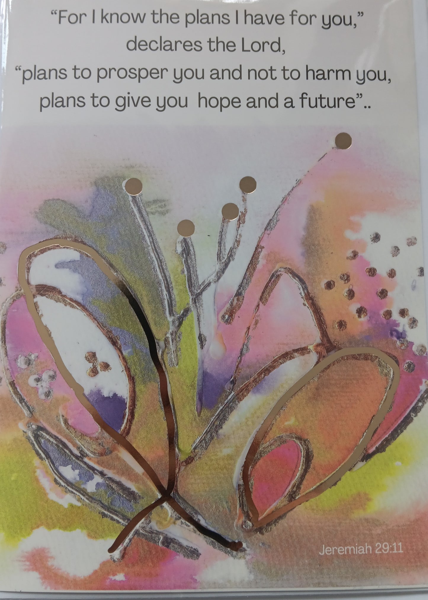 For I Know The Plans I Have For You - Card