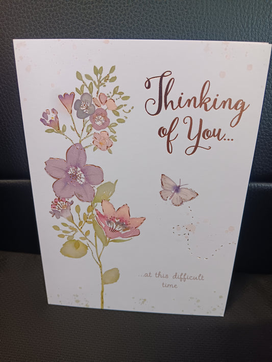 Thinking of You At This Difficult Time- Sympathy Card