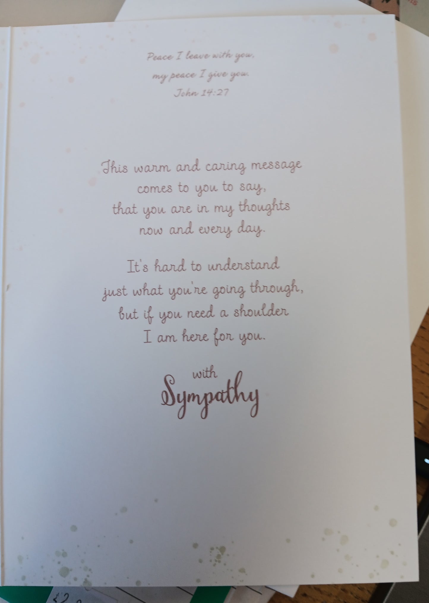 Thinking of You At This Difficult Time- Sympathy Card
