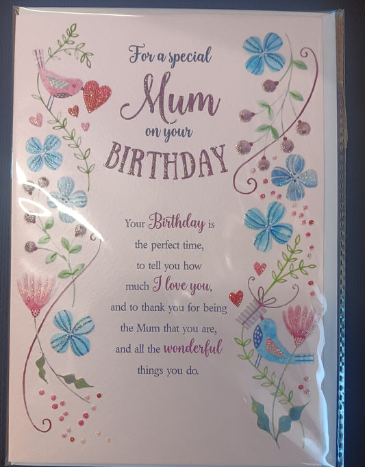 For A Special Mum - Birthday Card