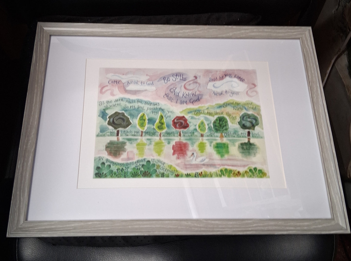 Be Still and Know - HAN41 Hannah Dunnett A4 Framed Print