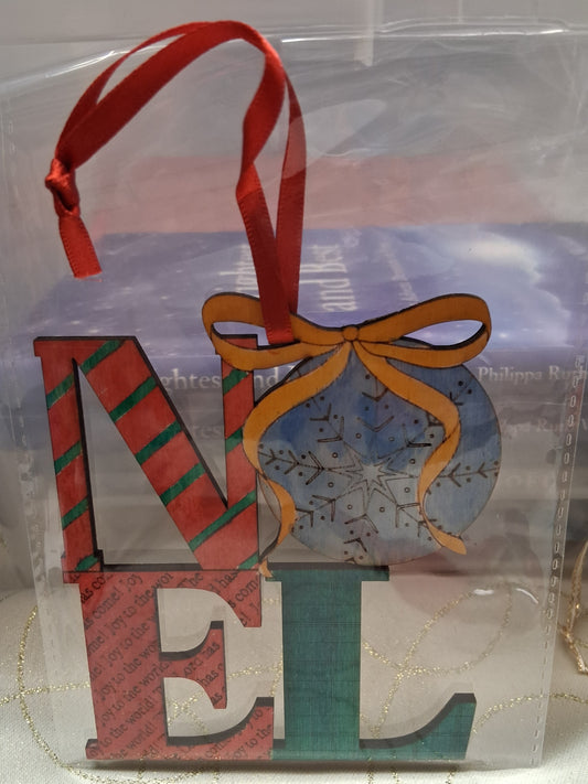 Wooden "Noel" Hanging Ornament