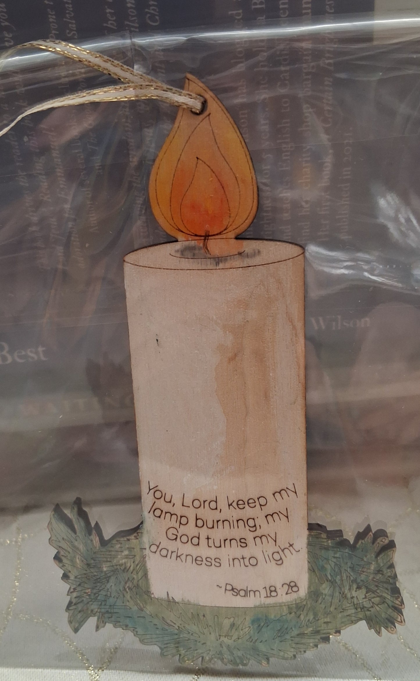 Wooden Hanging Candle Ornament