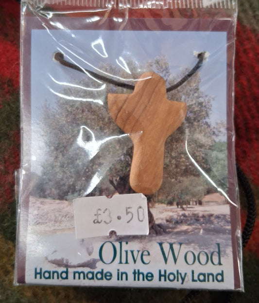 Olivewood Cross Necklace