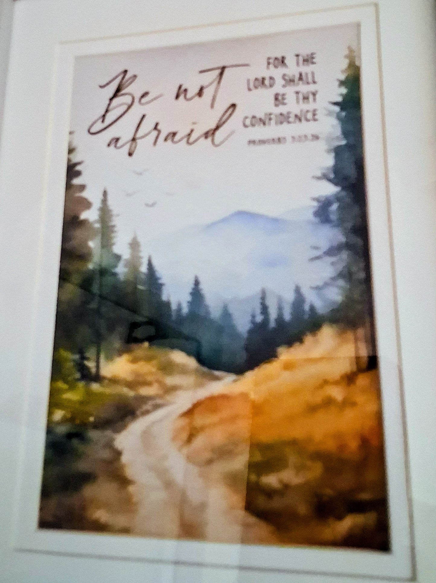 Be Not Afraid - Pale Grey Framed Print