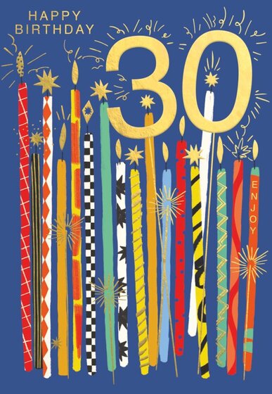 Happy Birthday - 30 - Card