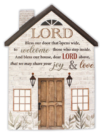 Lord Bless Our Door - Plaque