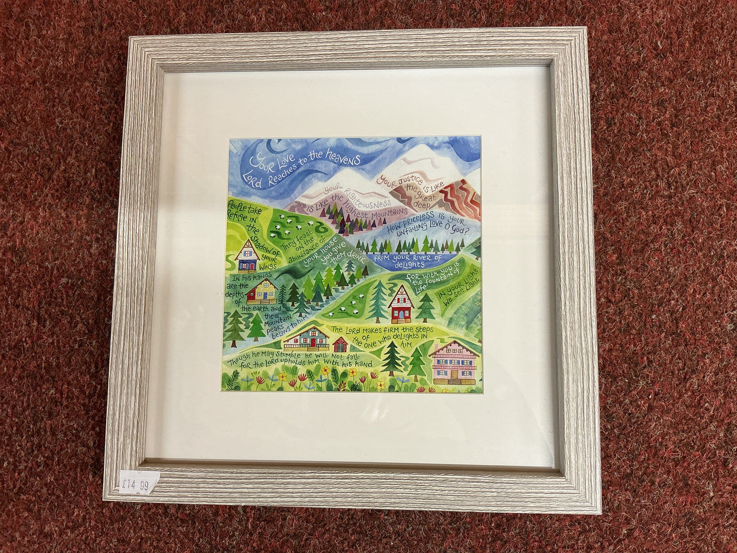 Safe Pasture - HAN42 Hannah Dunnett Square Framed Print
