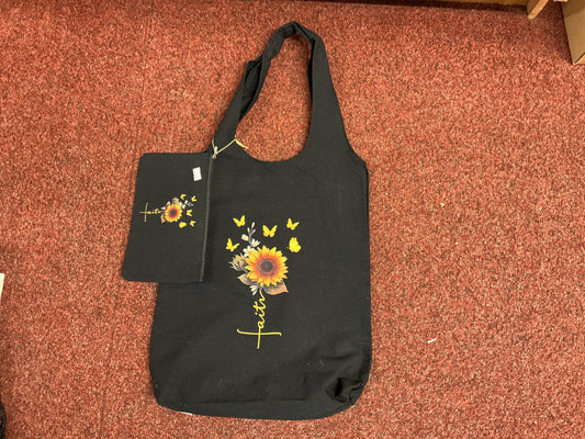 Tote Shopping Bag with zipper purse