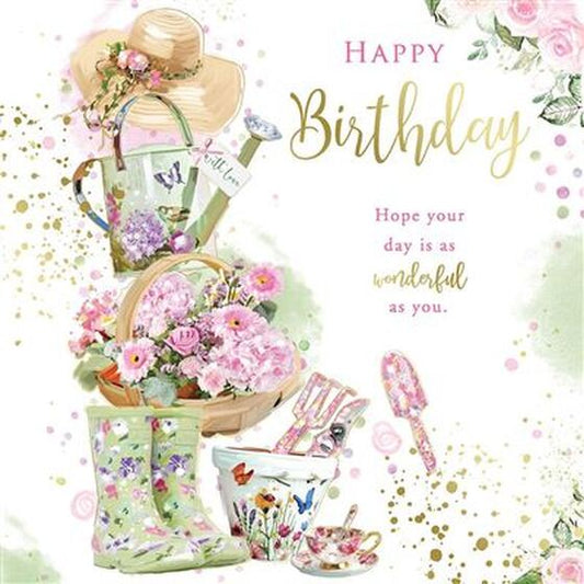 Happy Birthday = Card - Female