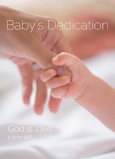 Baby's Dedication - Card