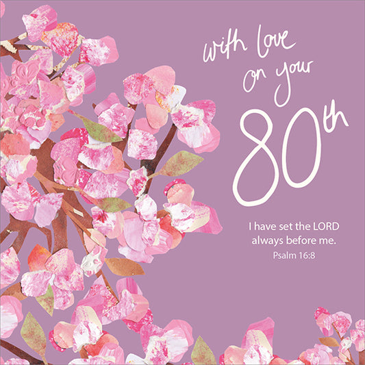 80th Birthday Card