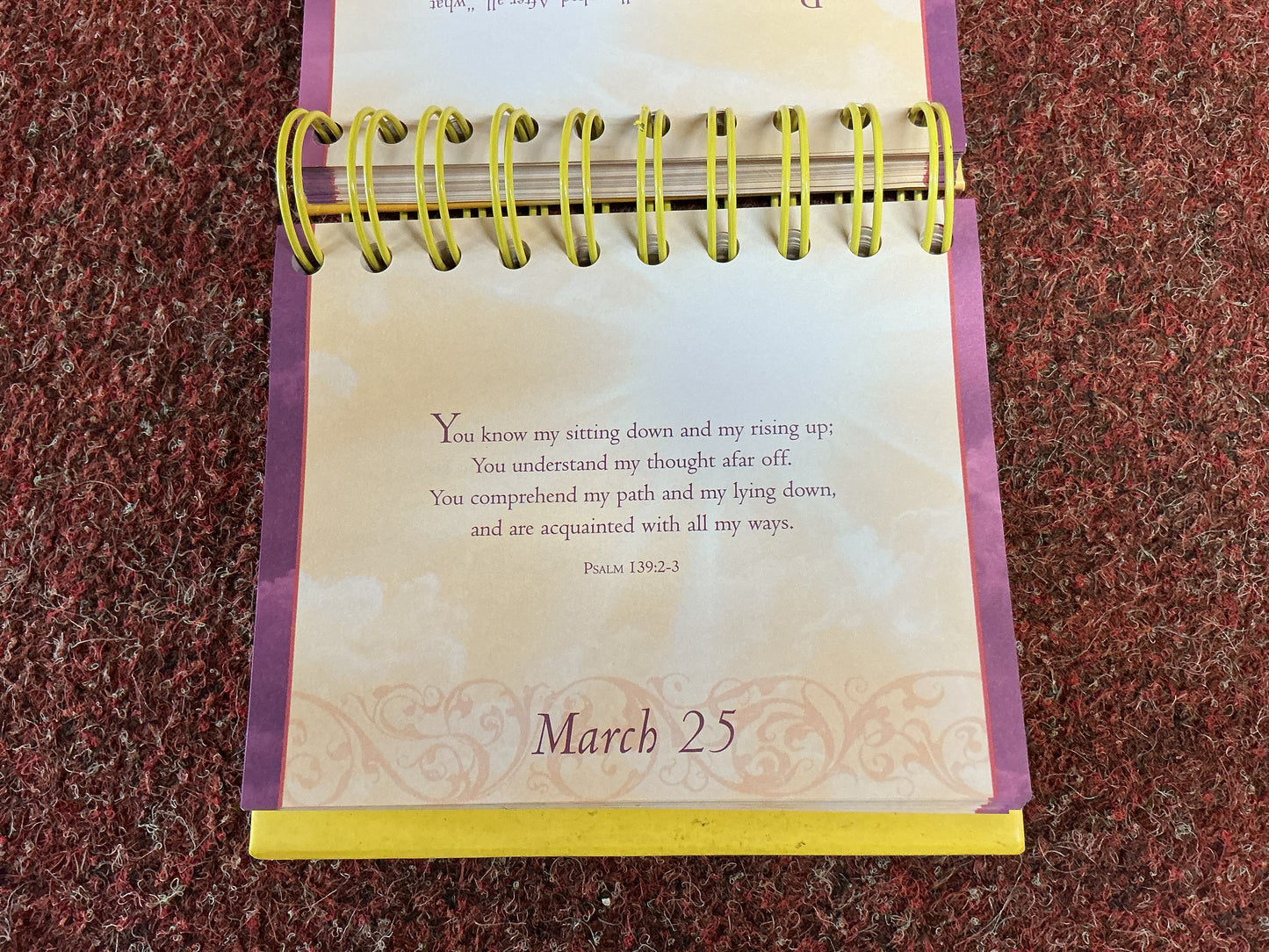 Just Enough Light for the step I’m on - Perpetual Calendar