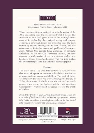 Esther: Tyndale Old Testament Commentary