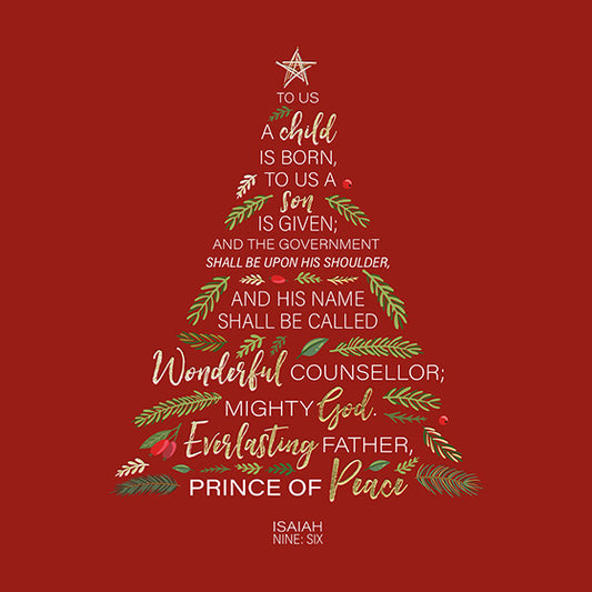 10 Compassion Christmas Cards - Identical - Isaiah 9 v 6