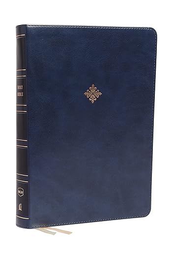 NKJV Bible - Super Giant Print Reference Bible - Blue