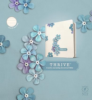 NLT THRIVE Creative Journaling Devotional Bible - Flowers