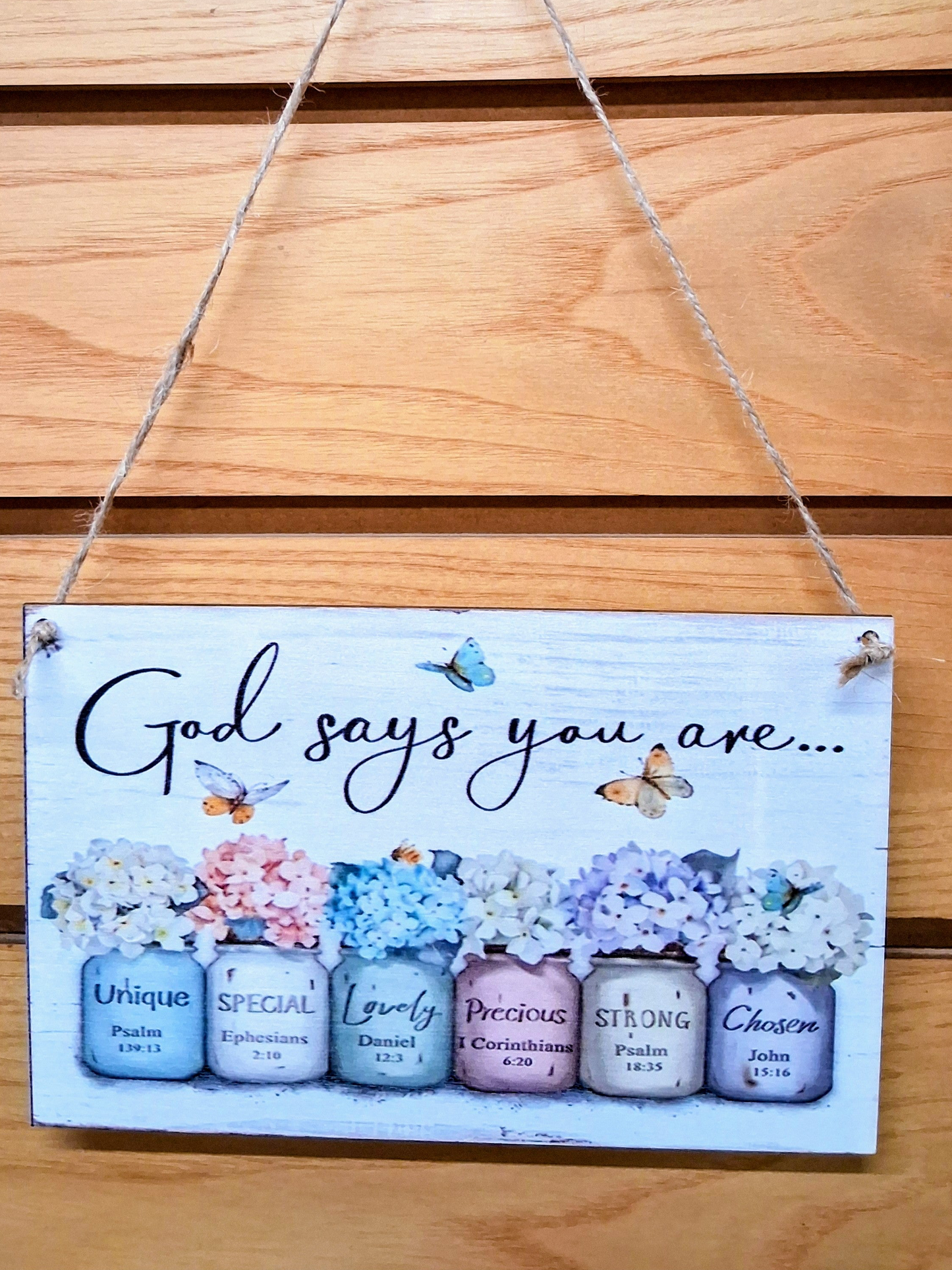 God Says Hanging Wall Plaque