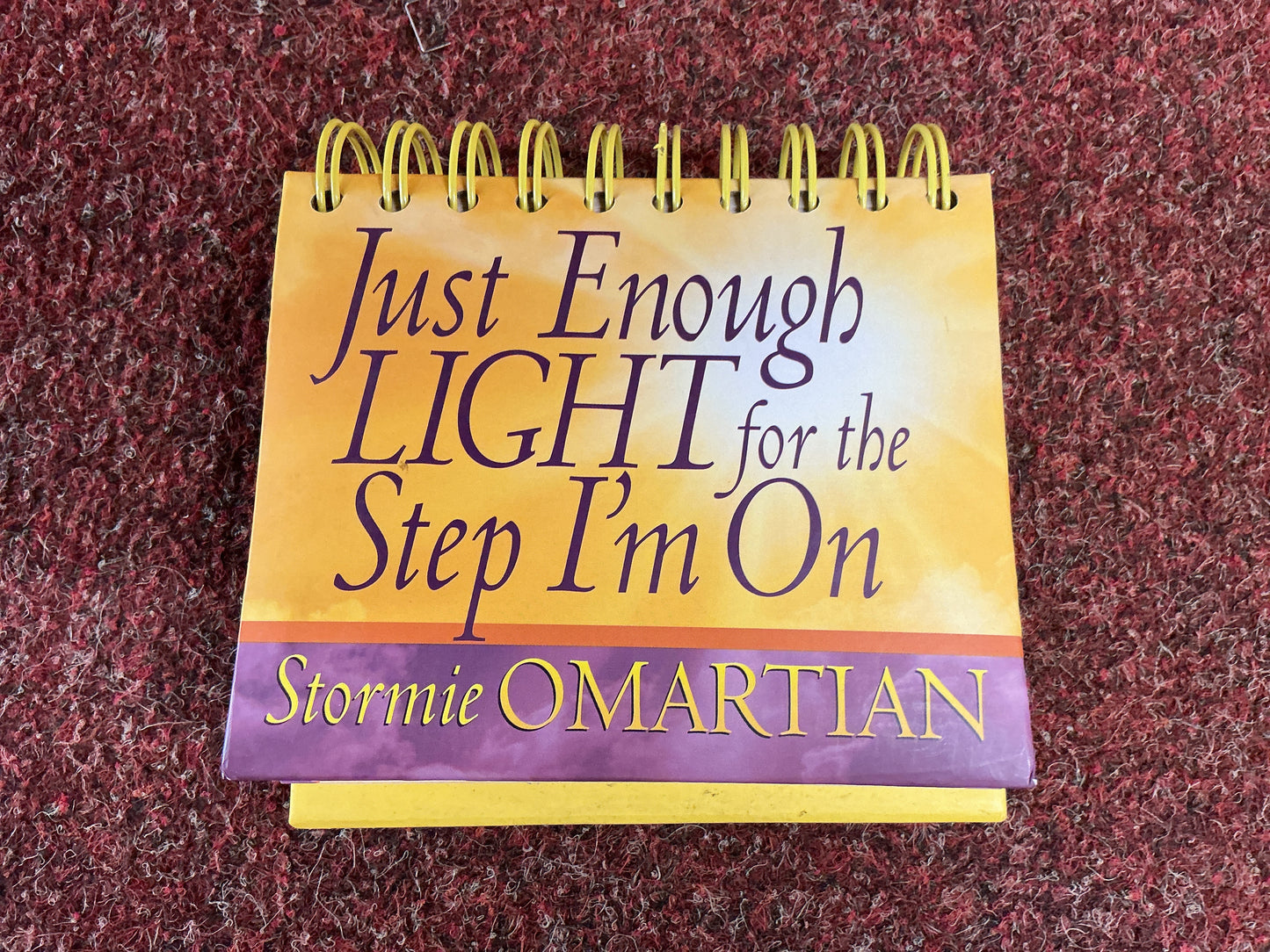 Just Enough Light for the step I’m on - Perpetual Calendar