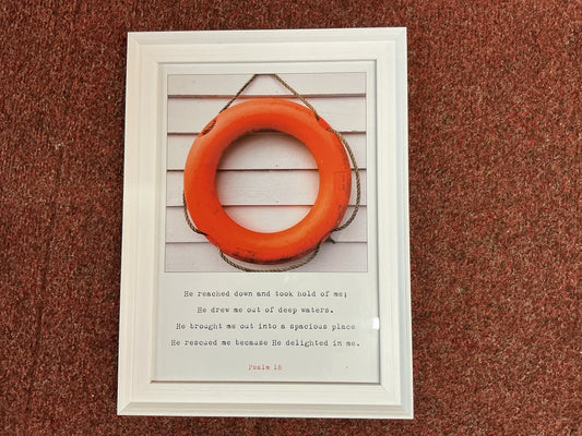 He Rescued Me A4 Framed Print