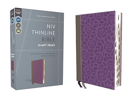 NIV Thinline Bible Giant Print - Thumb Index
