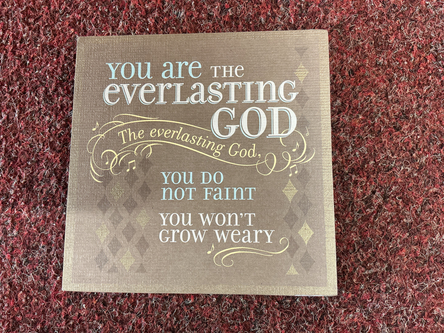 You Are The Everlasting God Wooden Block Picture
