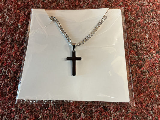 Silver Cross (Small) and Chain