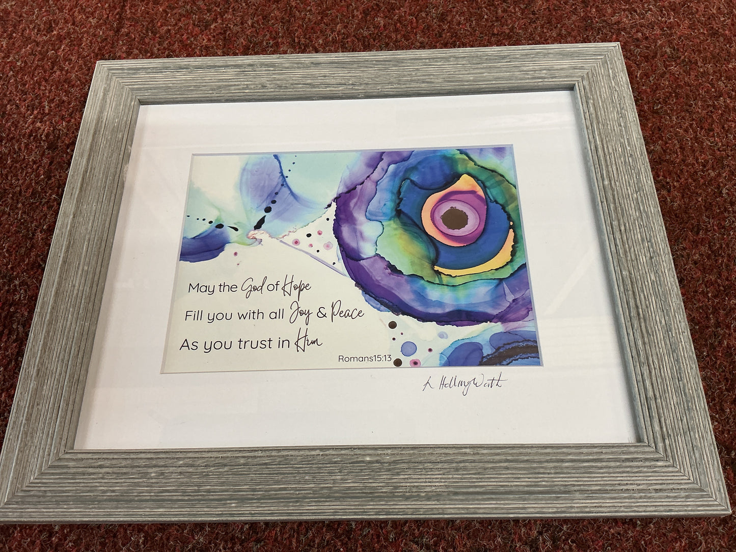 May The God Of Hope Framed Print - Lesley Hollingworth