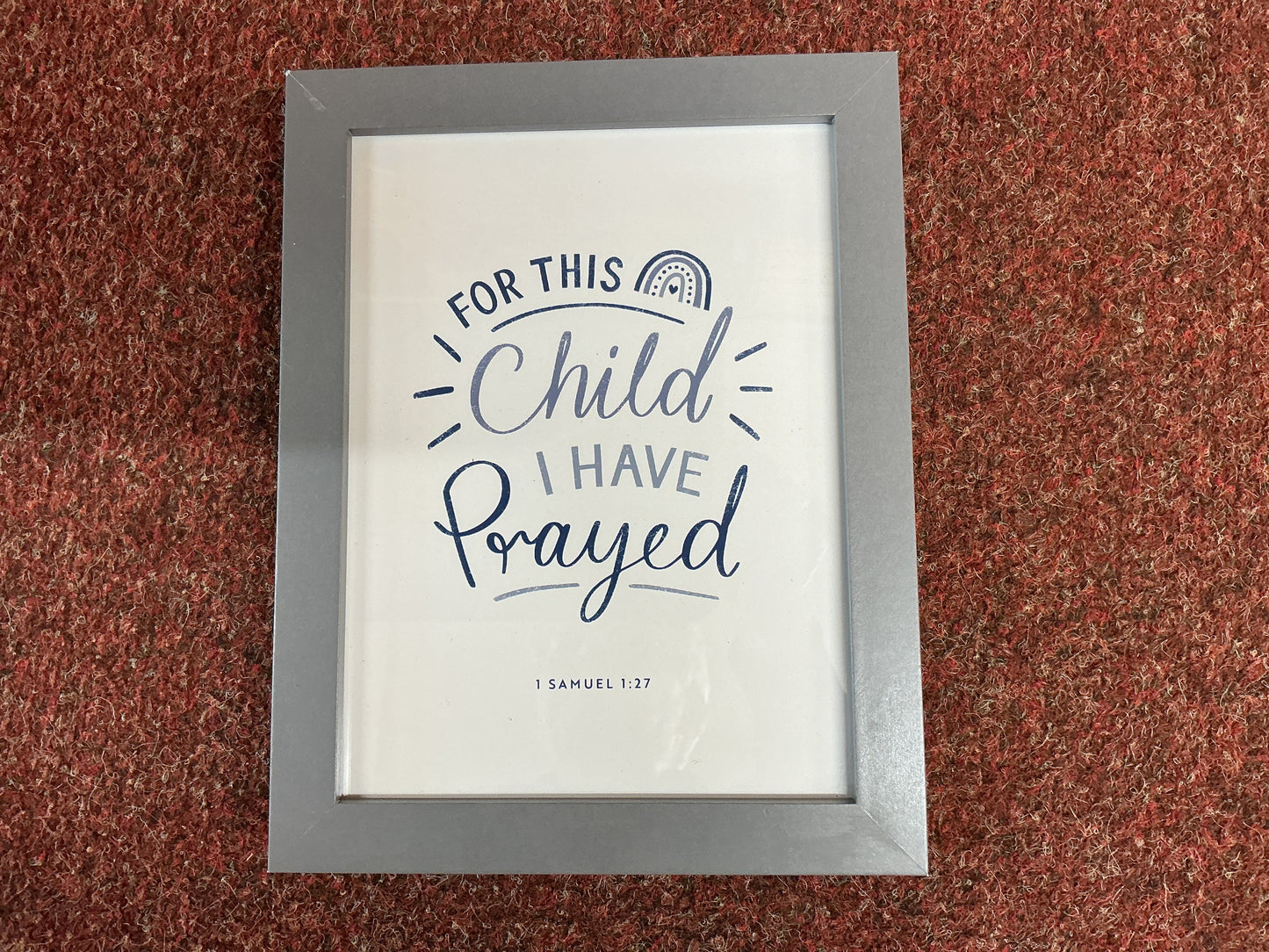 Framed Print - For This Child I Have Prayed