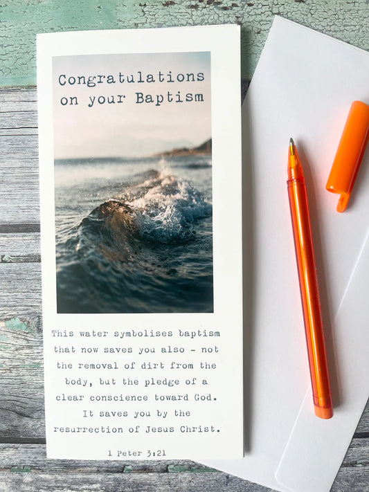 Blank Greetings Card - Baptism