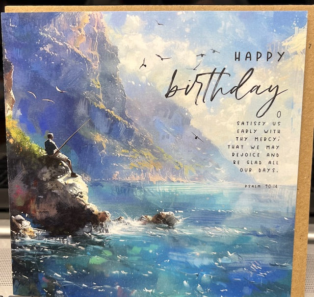 Happy Birthday - Sea Fishing - Card