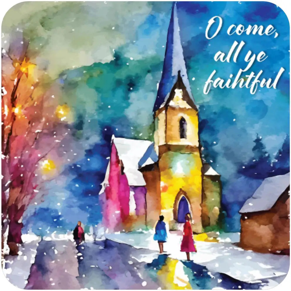 Faithful Christmas Coaster