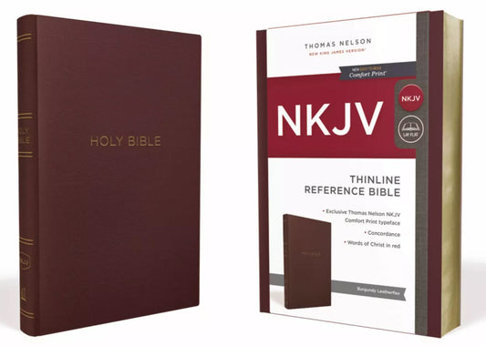 NKJV Bible - Thinline - Comfort Print - Leather Soft